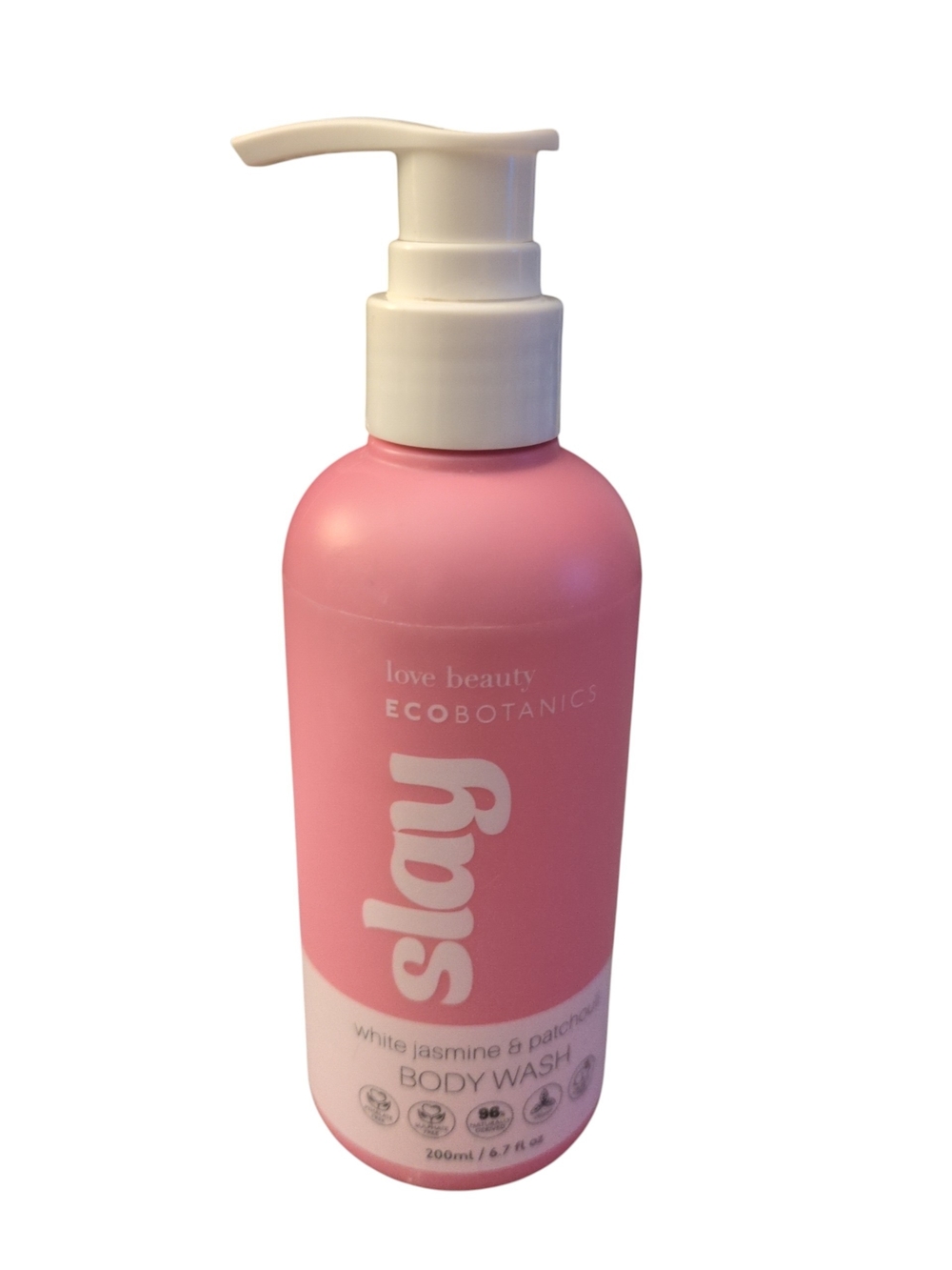 Ecobotanics Slay White Jasmine & Patchouli Body Wash - Pink Bottle